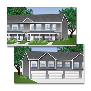 Reed Street TownHomes Illustration