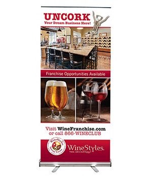 winestyles retractable banner